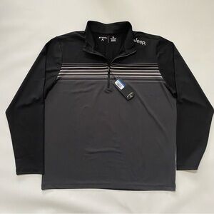 Antigua Jeep Lightweight Quarter-Zip Pullover Shirt, men’s XL